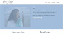 Desktop Screenshot of limorshiponi.com